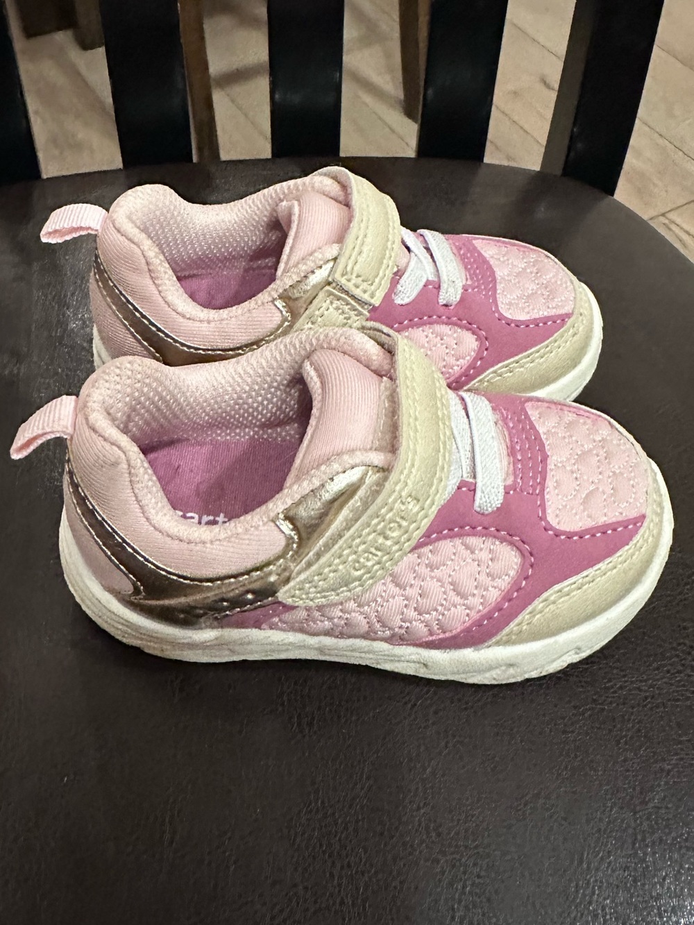 Carters Toddler Pink Velcro Sneakers